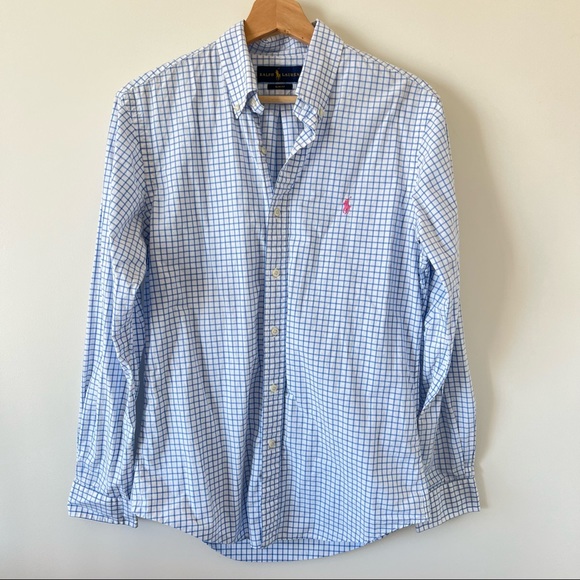 Ralph Lauren Other - Ralph Lauren Blue Tattersall Check Button Down Shirt Top